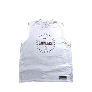 NWT Men's Nike Cleveland Cavaliers Sleeveless T-Shirt, White, XXL